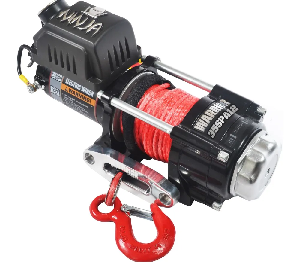 Warrior Winches Ninja 3500 Vinsch, 12V Armortek syntetlina