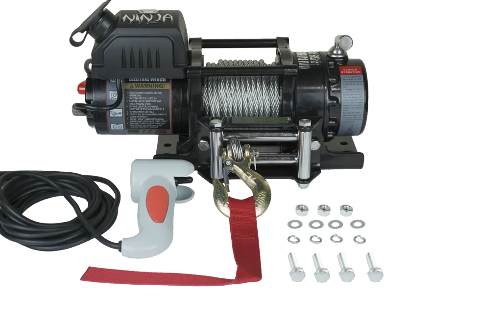 Warrior Winches Ninja 4500 Vinsch, 24V Stålvajer