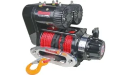 Warrior Winches Predator Twin Motor 10000lb Vinsch, 12V Stålvajer & Trådlös fjärrkontroll