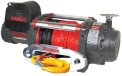 Warrior Winches Samurai 20,000 Heavy Duty Vinsch, 24V Armortek syntet