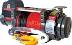 Warrior Winches Samurai 17500 Heavy Duty Vinsch, 12V Armortek syntet