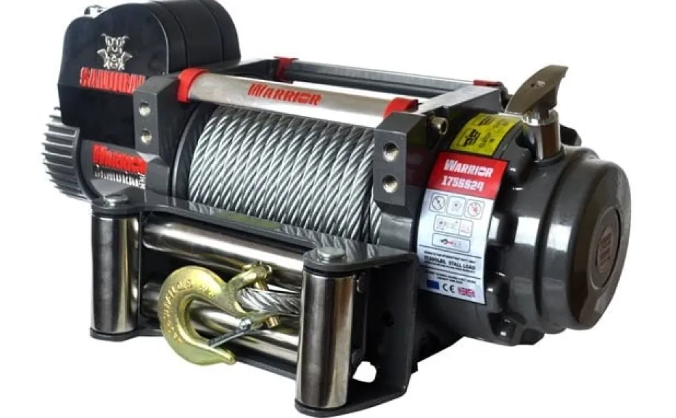 Warrior Winches Samurai 17500 Heavy Duty Vinsch, 24V Stålvajer
