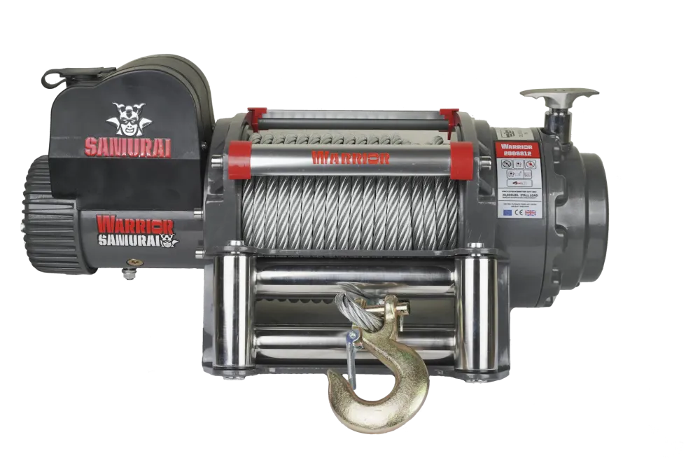 Warrior Winches Samurai 20,000 Heavy Duty Vinsch, 24v Stålvajer