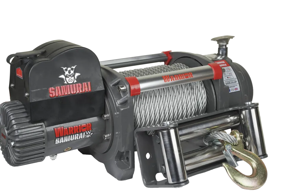 Warrior Winches Samurai 20,000 Heavy Duty Vinsch, 24v Stålvajer
