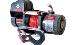 Warrior Winches Samurai 9500 Premium Vinsch - Short Drum, 12V Armortek syntetlina