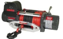 Warrior Winches Samurai V2 9500 Premium Vinsch, 12V Armortek syntet