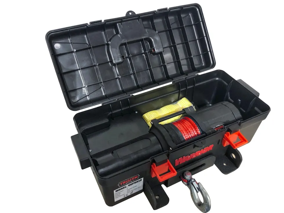 Warrior Winches Trojan 4000 Portabel Vinsch, 12V Syntetiskt rep