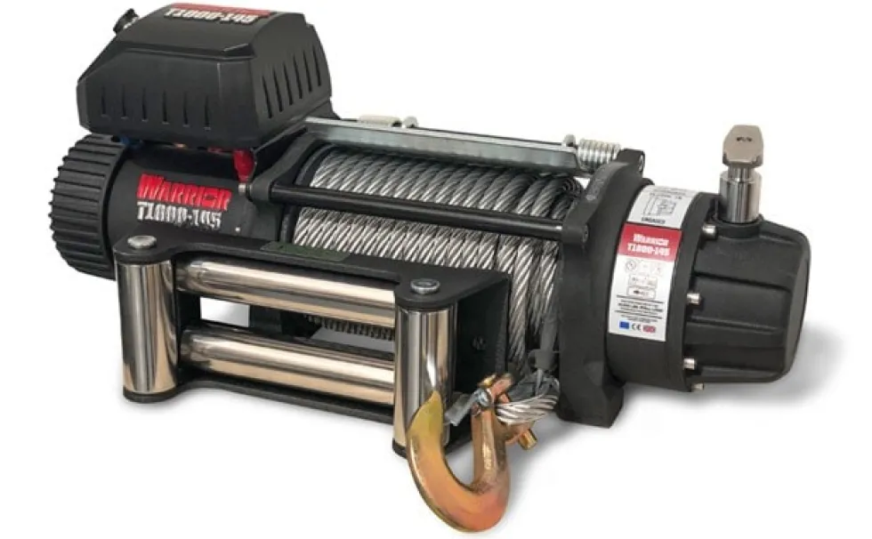 Warrior Winches T1000-145 Severe Duty Vinsch, 12V Stålvajer
