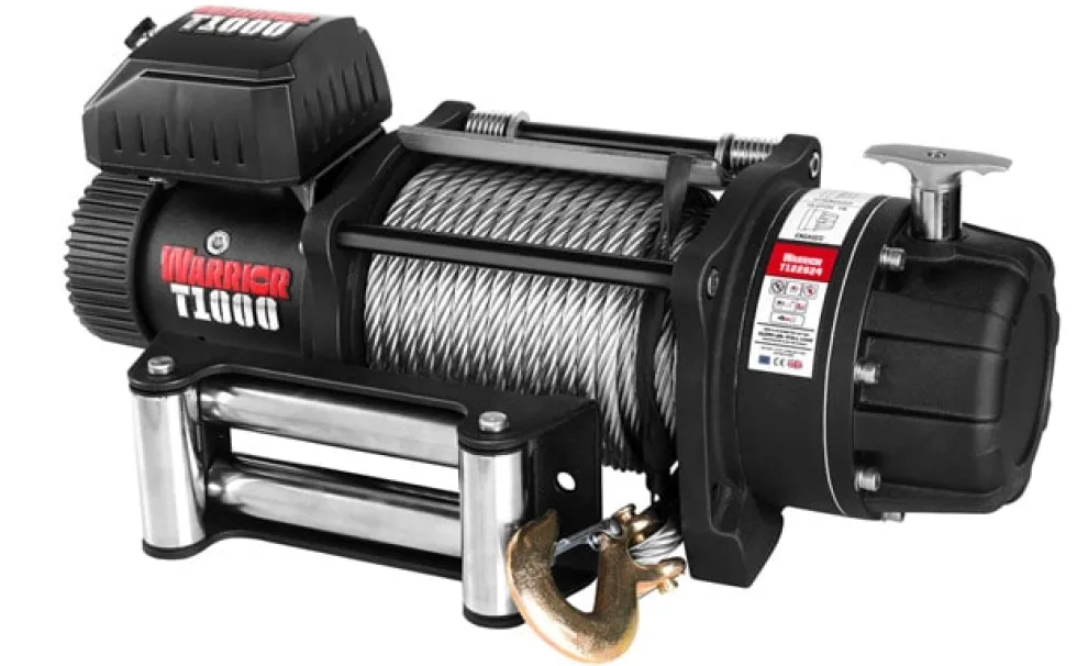 Warrior Winches T1000-2200 Severe Duty Vinsch, 24V Stålvajer
