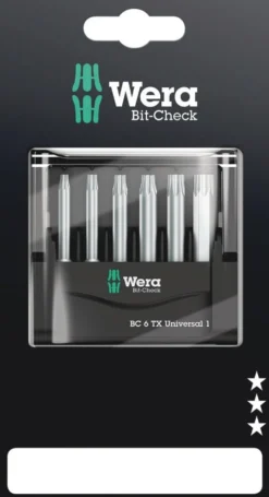 Wera Bit-Check 6 TX Universal 1 SB-pack