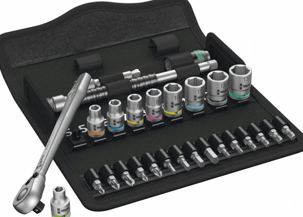 Wera Hylsnyckelsats 1/4 Zyklop Metall Switch 28 delar