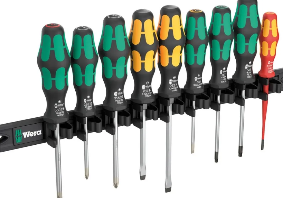 Wera 9650 Magnetlist Kraftform skruvmejselsats