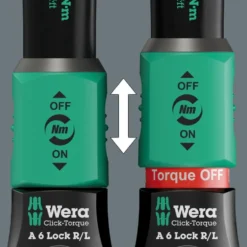 Wera Momentnyckel Click-Torque Lock A 6 R/L, justerbar