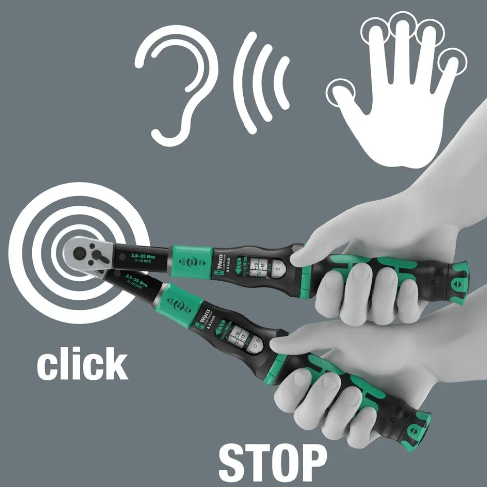 Wera Momentnyckel Click-Torque Lock A 5, justerbar