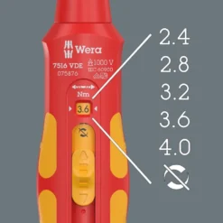 Wera Momentnyckel 7516 VDE Kraftform Safe-Torque Speed 2,4-4,0 Nm