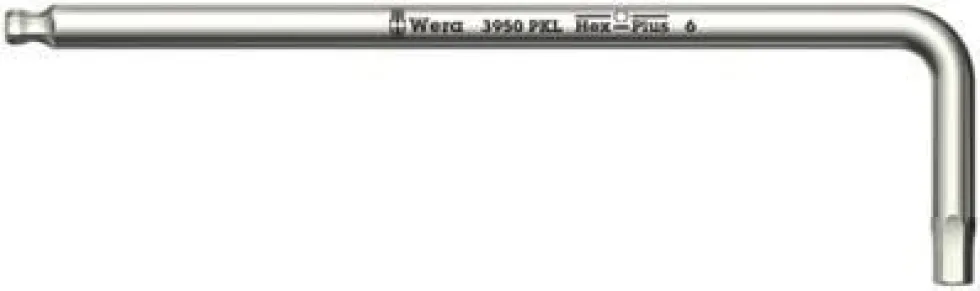 Wera Sexkantnyckel med kula Hex-Plus lång, rostfri