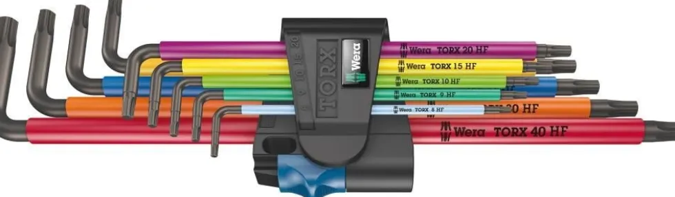 Wera Torxnyckelsats Color HF TX8-40 9 delar