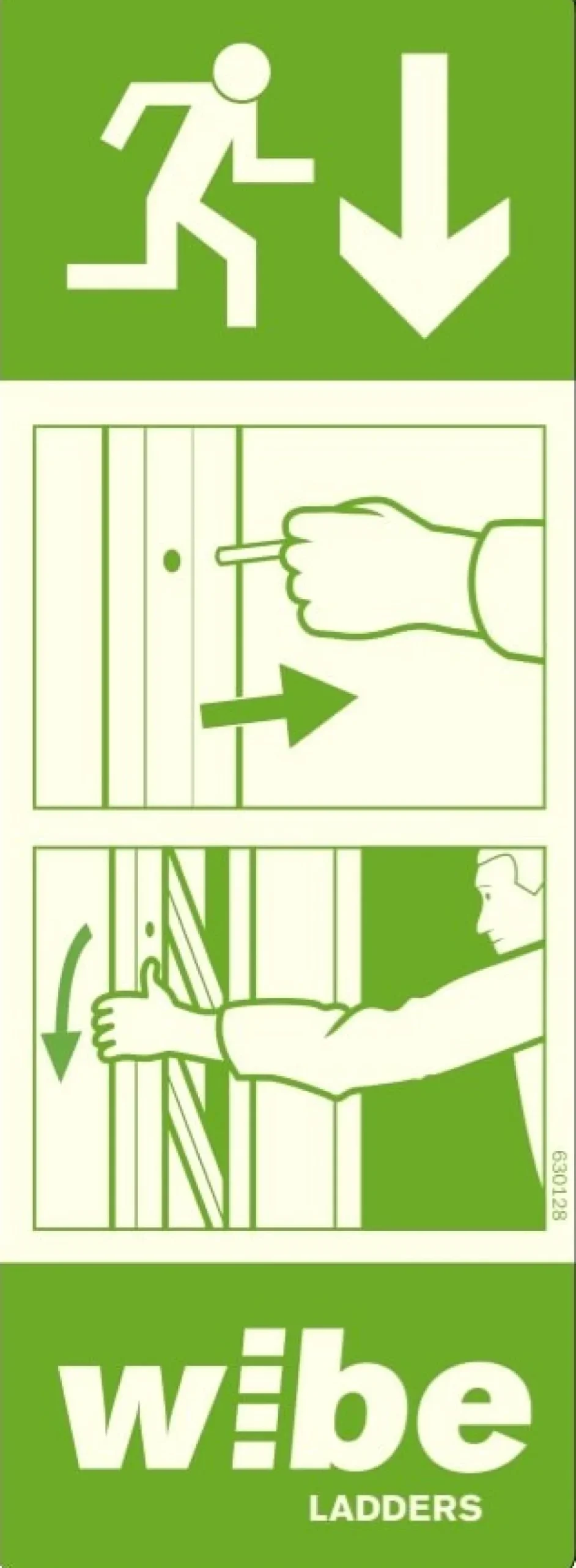 Wibe Instruktionsskylt stege WURS IS-ST