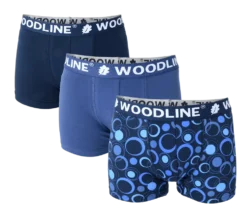 Woodline Boxerkalsong Blå 9-pack