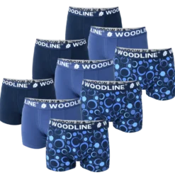 Woodline Boxerkalsong Blå 9-pack