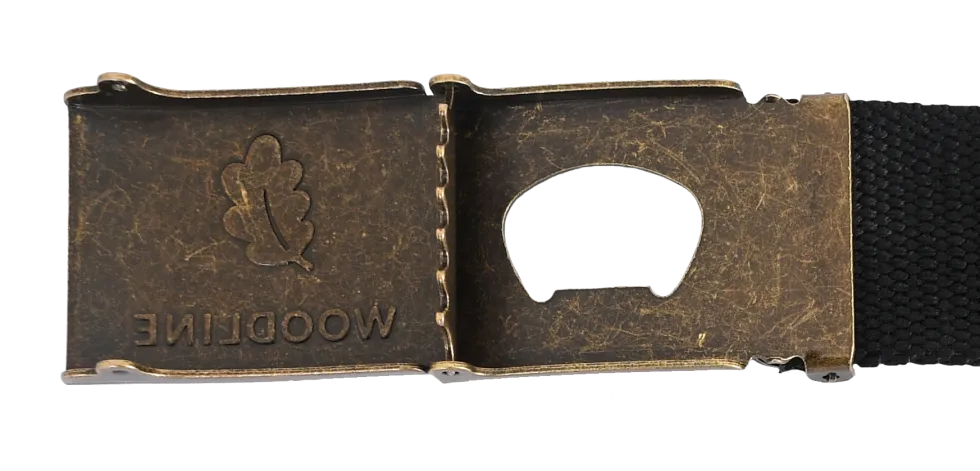 Woodline Canvasbälte Svart