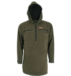Woodline Huttla Anorak Fleecejacka Grön
