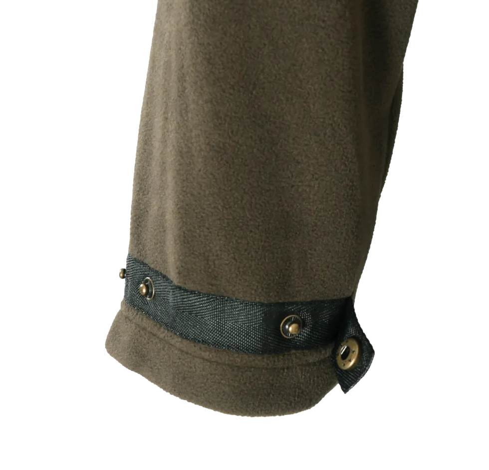 Woodline Huttla Anorak Fleecejacka Grön