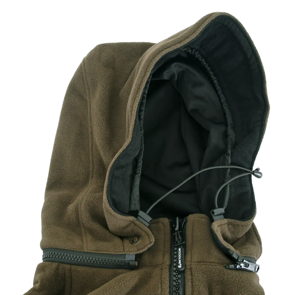 Woodline Huttla Anorak Fleecejacka Grön
