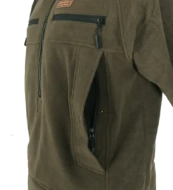 Woodline Huttla Anorak Fleecejacka Grön