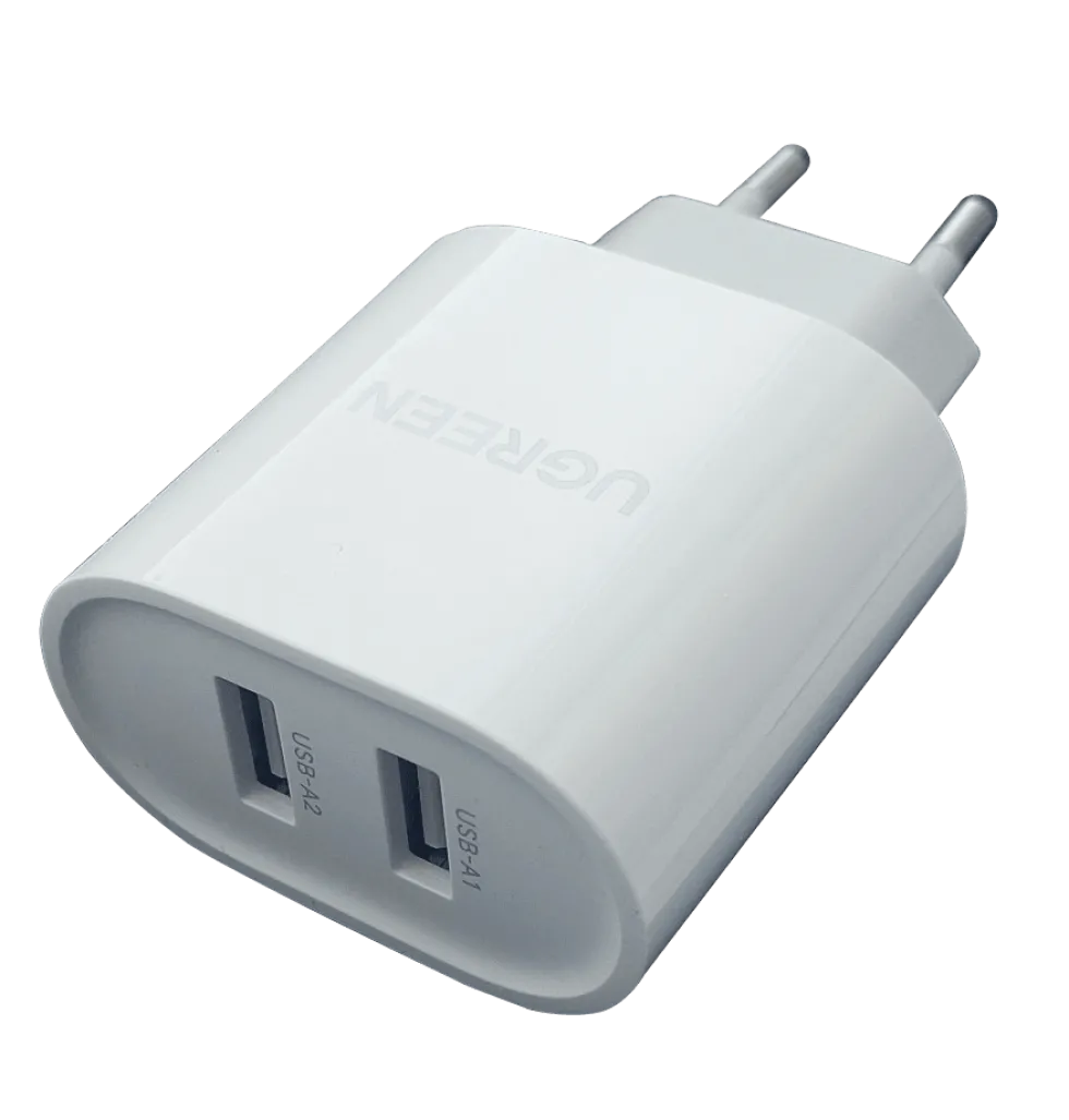 Woodline Laddare 100-240V 2 x USB-A (2,4A + 2,4A)