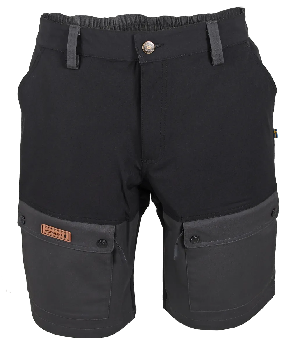 Woodline Shorts Boksund Svart/Grå